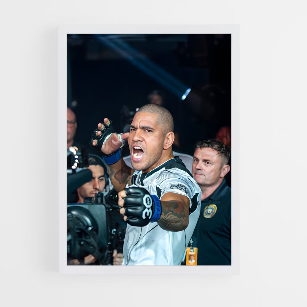 Poster Alex pereira enflammer – affiche MMA (vue 3)